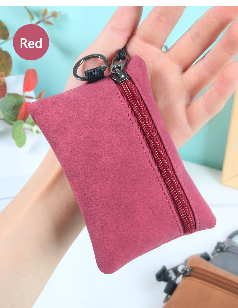 Portable Suede Car Key Bag Zipper Wallets Card Coins Pouchs For Bentley Flying Spur Continental GT Bentayga Mulsanne Accessories
