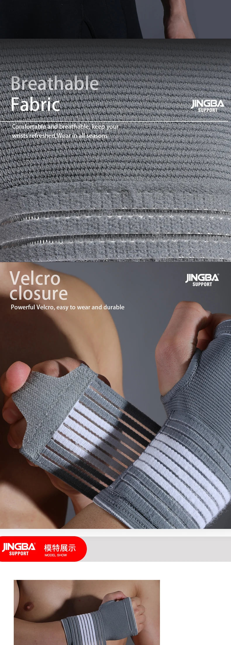 1PCS Hand Wrist Support Compression Strap for Fitness Boxing HandWraps Support Bandage Weightlifting