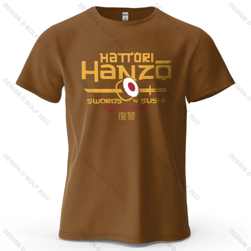  Hattori Hanzo anime graphic t-shirt