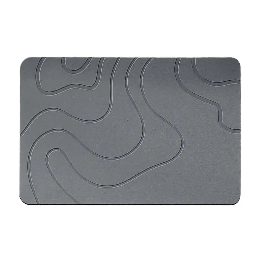 Indoor Diatomite Stone Bath Mat, Soft Diatomite Mud Mat, Water Absorption, Quick-Drying, Entrance Rugs