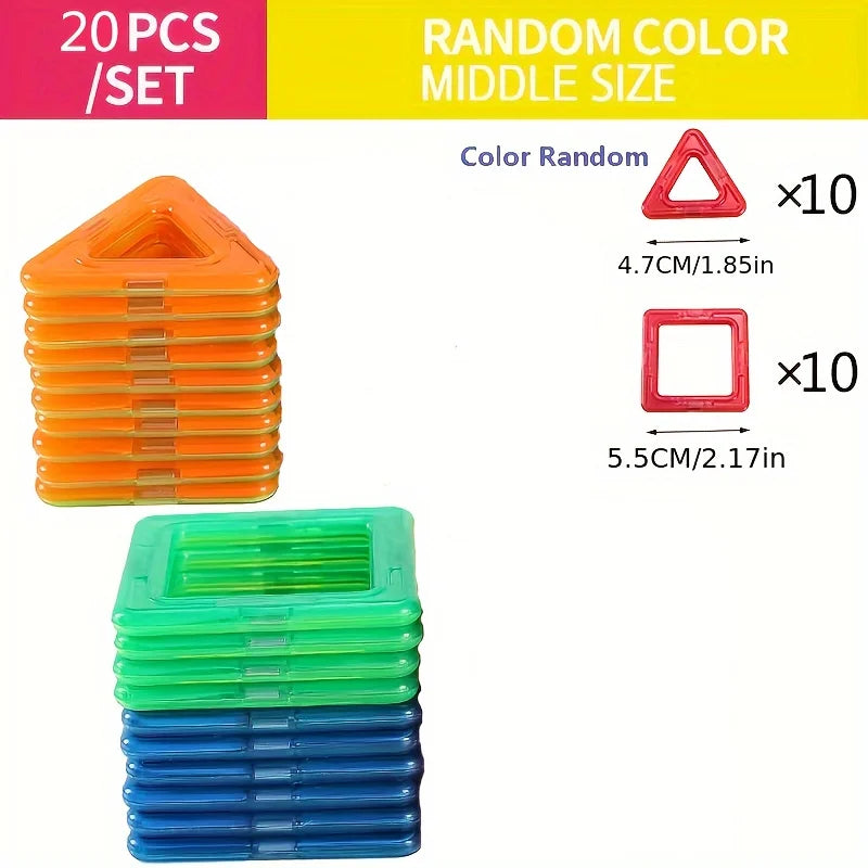 Magnetic Building Blocks for children's Toys, Puzzle Learning, Birthday and Christmas Gifts
