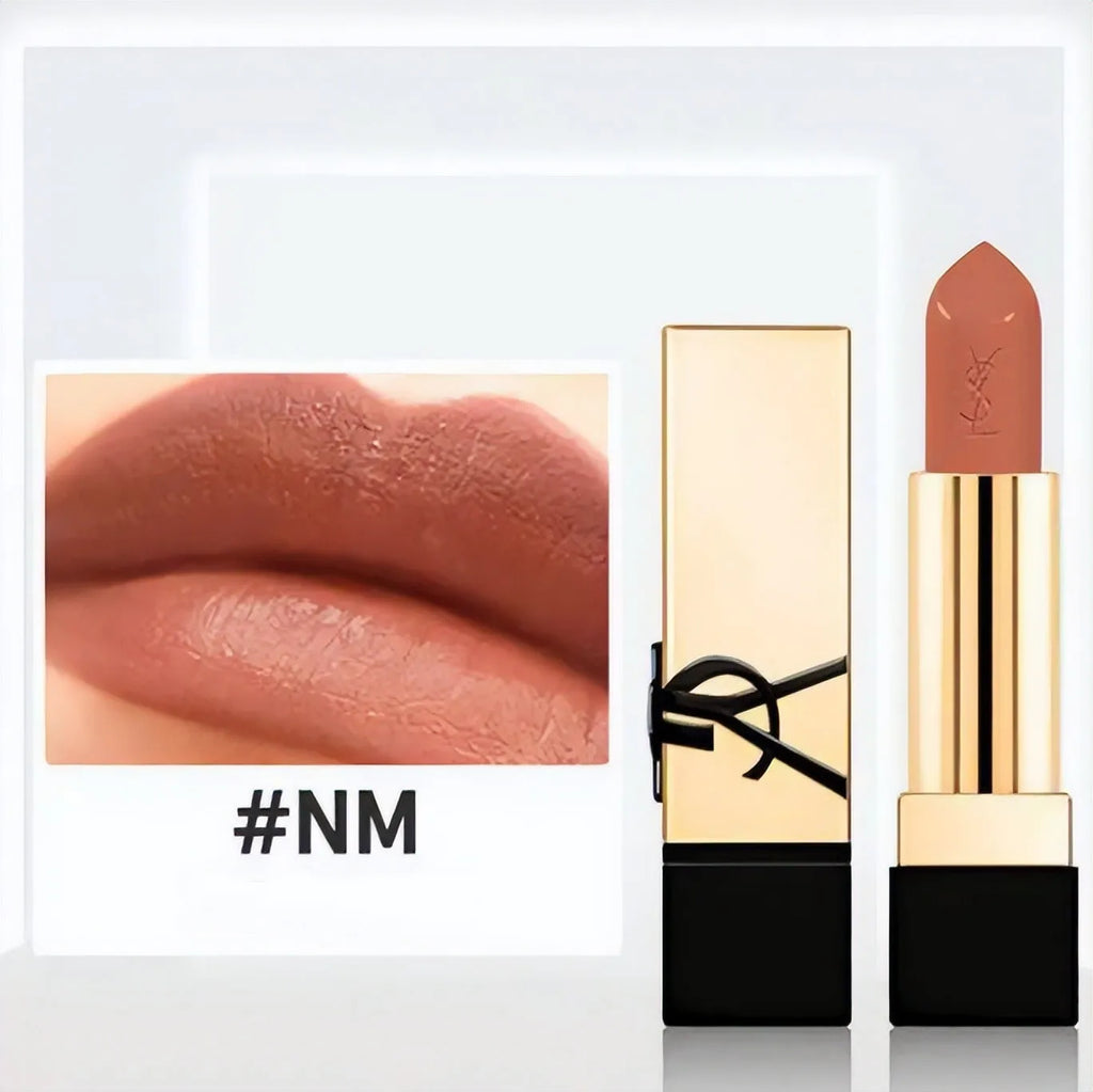 YSL Rouge Pur Couture Satin Lipstick Mini NM Nu Muse 1.3g Moisturizing Long Lasting Lipstick with Ceramides Nourishing Lip Care