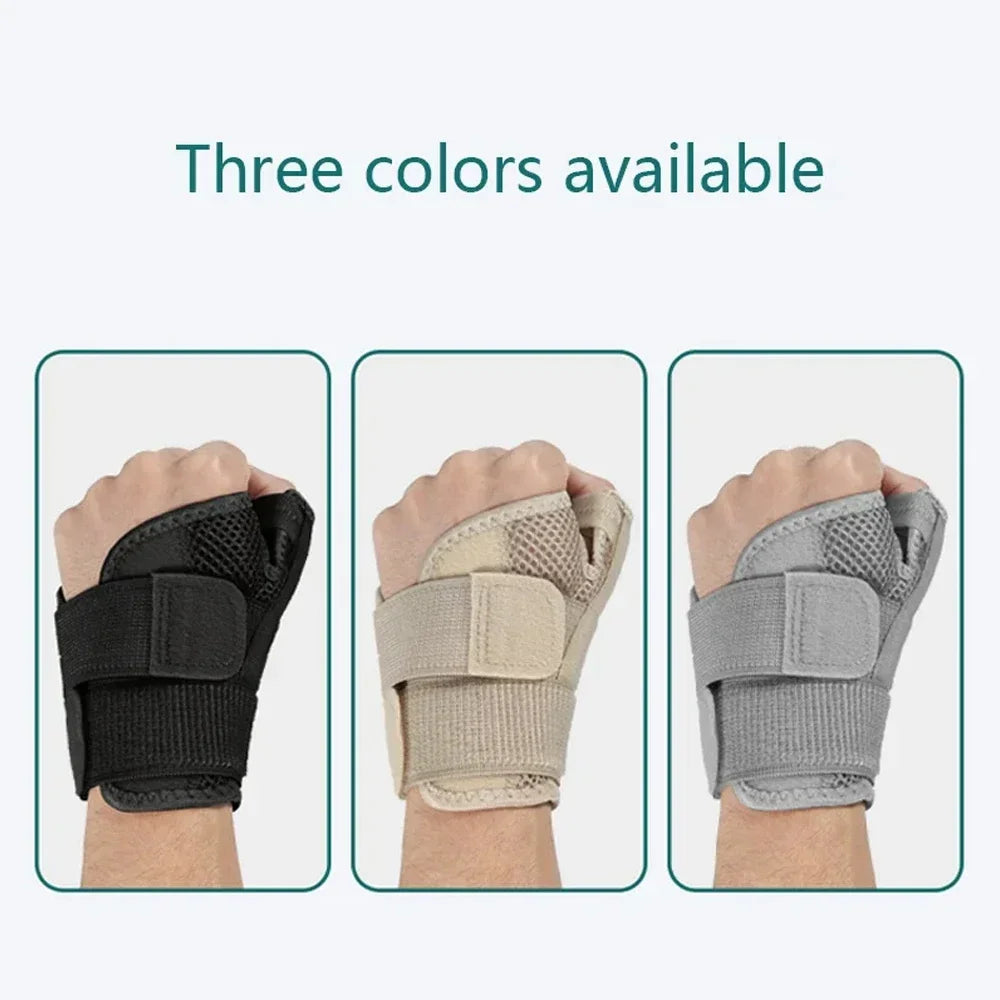 Flexible Splint Wrist Thumb Support Brace for Tendonitis Arthritis Breathable Thumb Protector Guard Fits Right and Left Hand