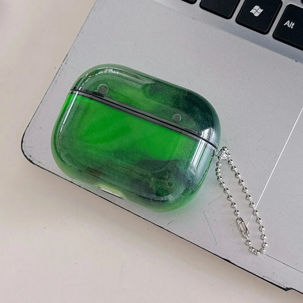 Luminous Glitter Quicksand Earphone Case for AirPods 4 3 2 1 AirPods Pro 3 2 Moving Sand Sparkles Brilliant Dark Headphone Cover