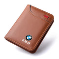 Leather Men Wallet Gift Coin ID Cash Credit Card Holder Purses For BMW X3 X5 M5 M3 E46 E90 E60 F10 E39 F30 E36 G30 E87 E30 G20