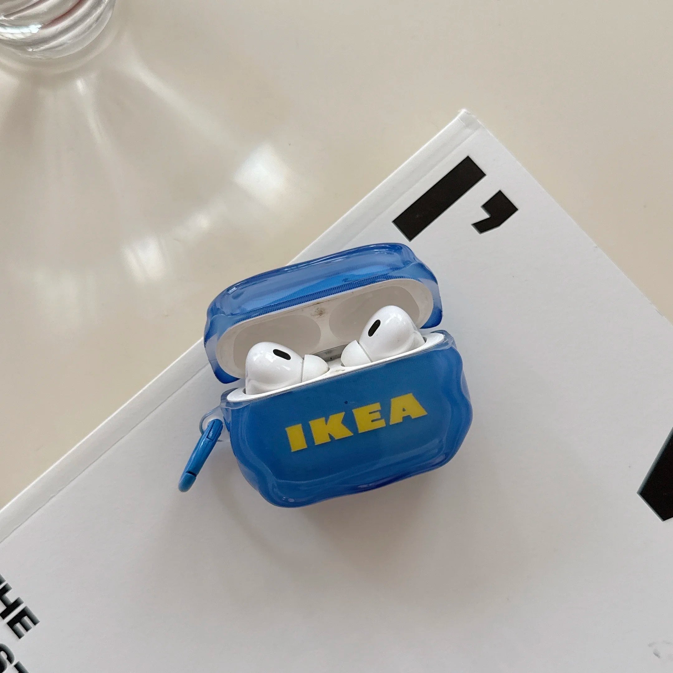 Fun Blue-Backed Alphabet Earbud Cases for AirPods Pro 3, Pro 2, AirPods 4, 3, 2, 1 Shock-Resistant Protective Cases with Lanyard