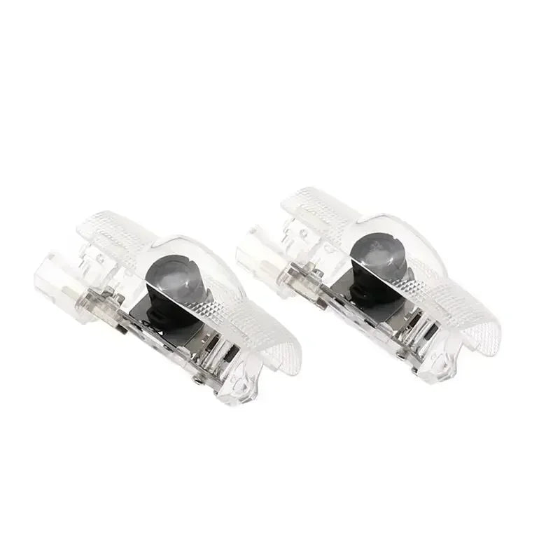 2PCS LED door Logo welcome Lamp light For Toyota Camry Highlander Land Cruiser Prado Avalon Reiz Rav4 Crown CHR Prius accessory