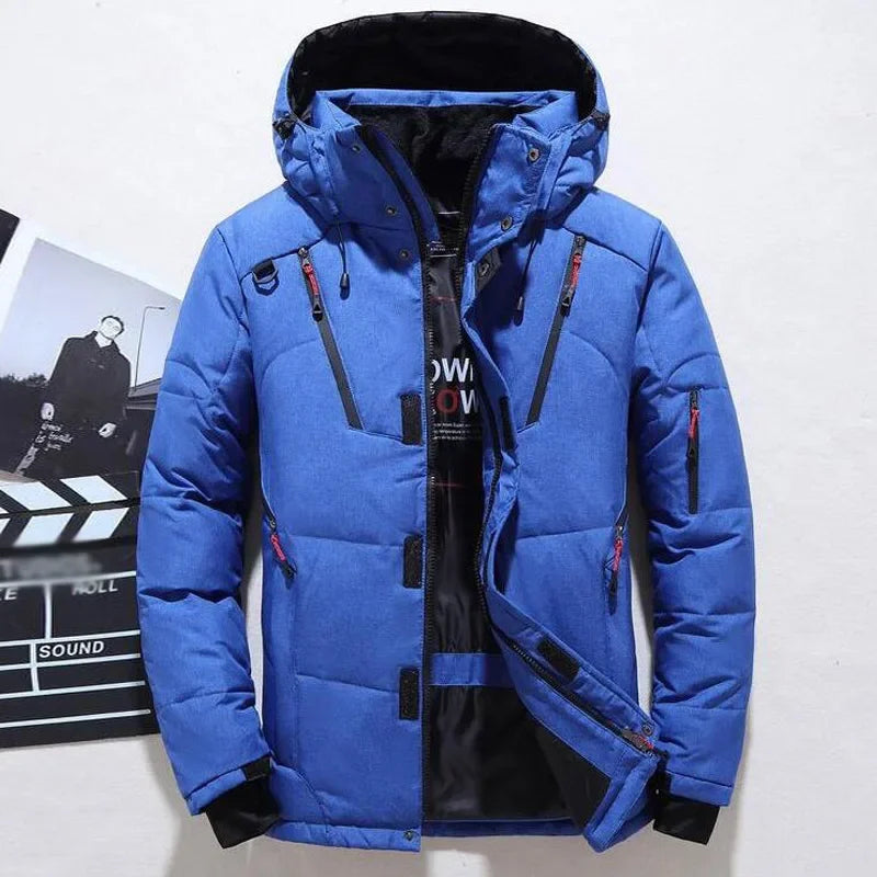 Winter Jacket Men Casual Down Warm Hooded Coats Mens Fashion Outwear Windbreaker Thicken Parkas Casaco Masculino Brand Clothing