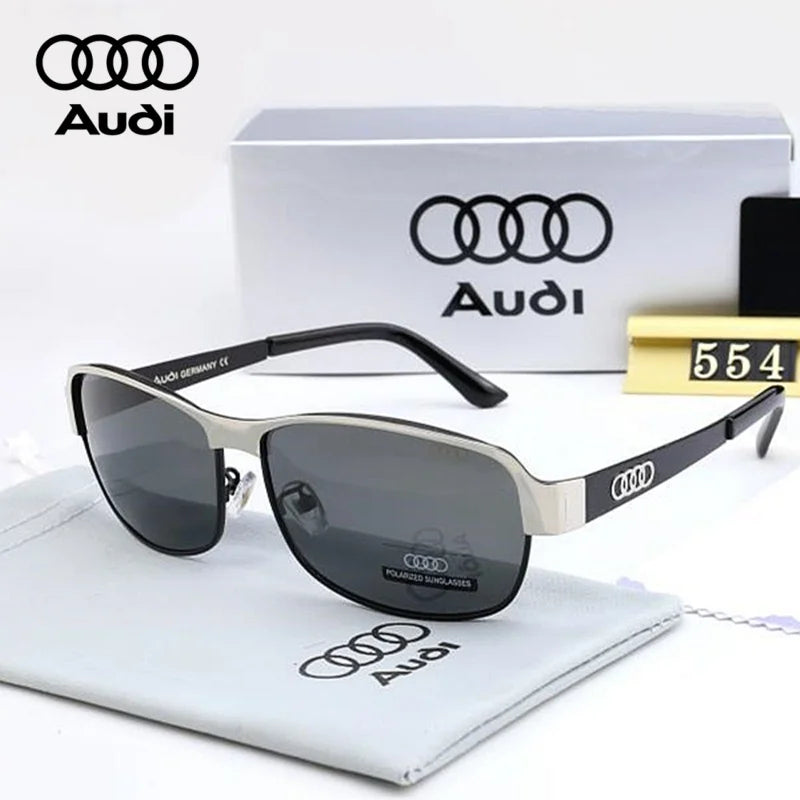AUDI Luxury Sunglasses High End for Men Women Polarized UV400 Driving Glasses Classic Style Premium Quality Fashion Design 54