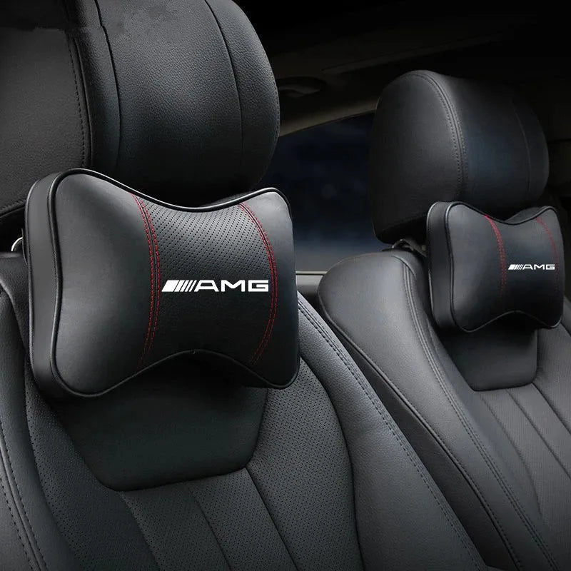 Car Seat Neck Pillow Headrest Rest Cushion Seat Belt Shoulder Pad For Mercedes Benz AMG W204 W205 W203 W211 W212 W213 W201 W210