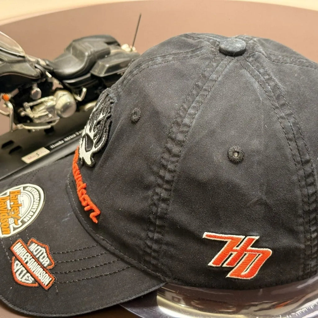Embroidered Hiphop Harley- Baseball Caps Snapback Trucker Hats Outdoor Davidson- Sports Sun Protection Adjustable for Men Women