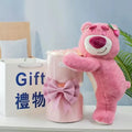 Disney Lotso Rose Romantic Creative Cute Eternal Flower Pink Bouquet Soap Flower  Birthday Gift Valentine'S Day Gift