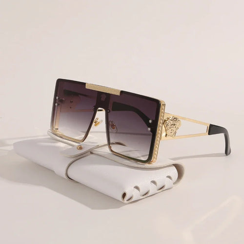 New Personality Square Big Cool Sunglasses for Men Women Fashion Retro Luxury Design Male Sun Glasses Gafas UV400 Gafas De Sol