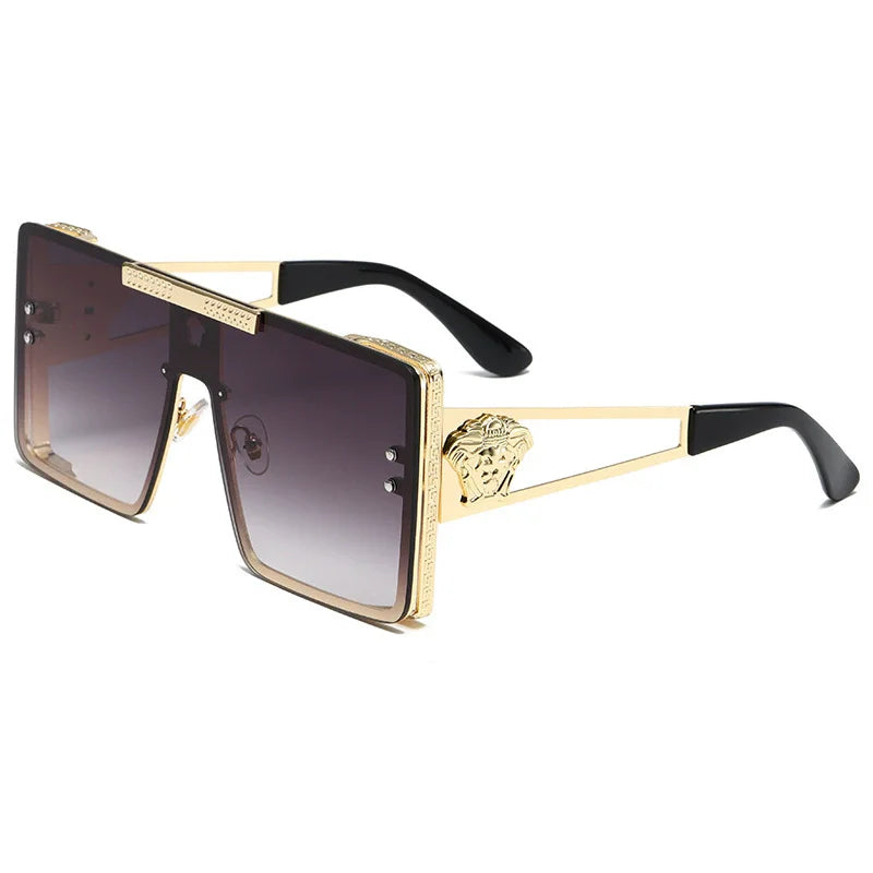 New Personality Square Big Cool Sunglasses for Men Women Fashion Retro Luxury Design Male Sun Glasses Gafas UV400 Gafas De Sol