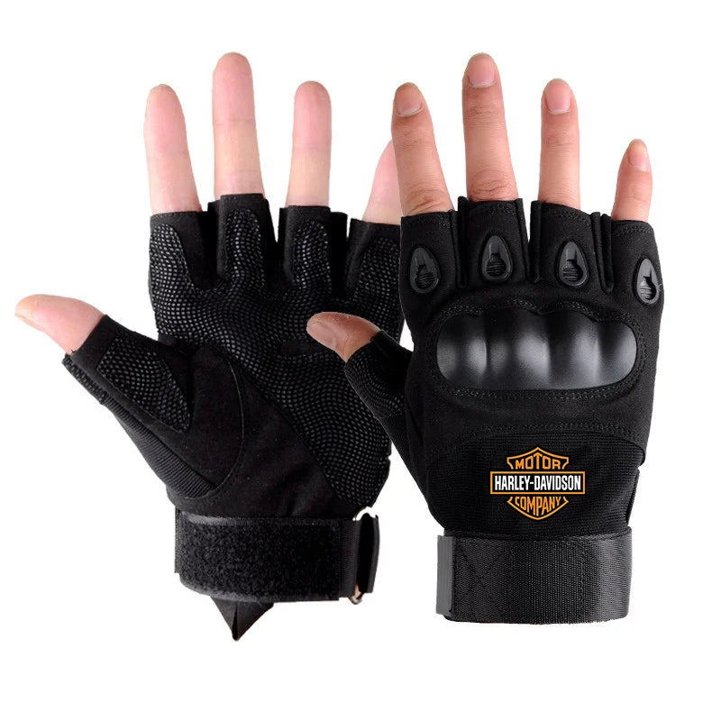 Half Finger Men's Gloves Outdoor Military Tactical Gloves Sports Shooting Hunting Airsoft Motorcycle Cycling Gloves For Harley
