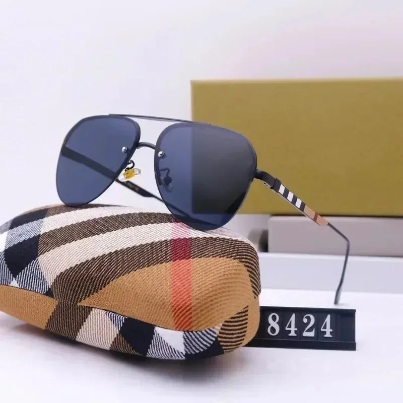 New European and American large frame sunglasses for men and women, classic and fashionable glasses