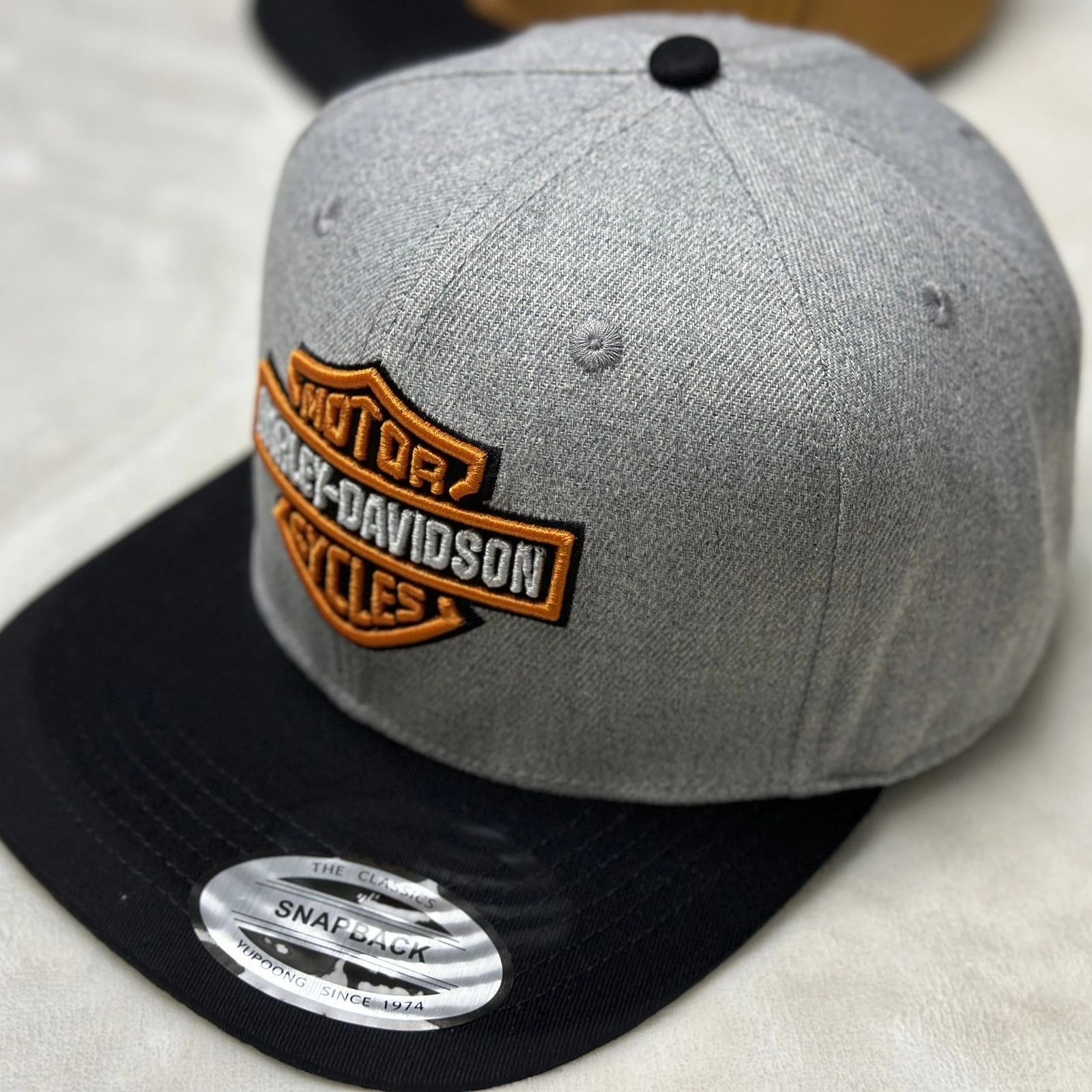 Dopamine-colored Anniversary Street Motorcycle Embroidered Casual Flat-brimmed Hats Men And Women For Harley Davidson Accessory