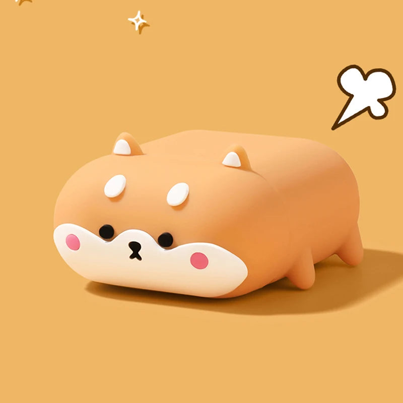 3D Ice Cream Puppy Cartoon Cover for AirPods 4 Case Cute Earphone Case for AirPods Pro 3 2 Charging Cover for AirPods 4 3 2 1