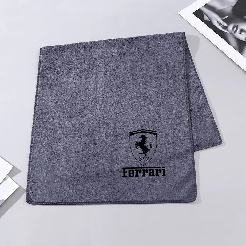 New Coral Fleece Car Wash Towel Drying Cloth Cleaning Towels Accessories For Ferrari SP1 812 F40 F12TDF SF90 458 488 599 612 F12