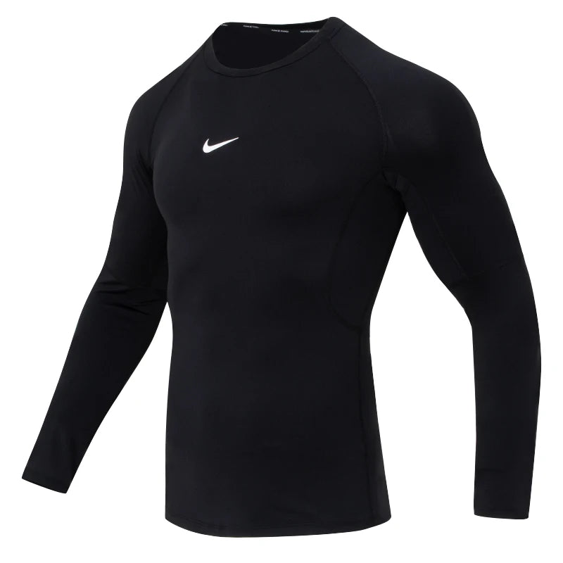 Nike Pro Quick-Drying Compression Clothing Men's Sports T-Shirt Fitness Basketball Pullover Fb7920-010