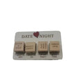 Night Dice Game Wood Couple Date for Valentine's Day Date Night Dice Wooden Date Night Ideas Game Dice with Storage Bag Romantic