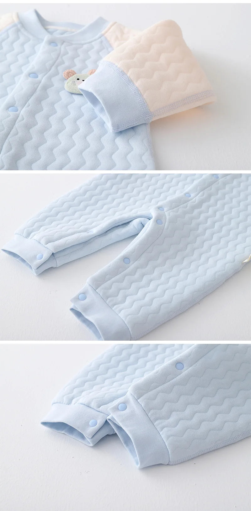 Autumn and Winter 0-18Months Baby Rompers Winter Newborn Girls Boys 100%Cotton Clothes of Long Seeve Infant Clothing Pajamas