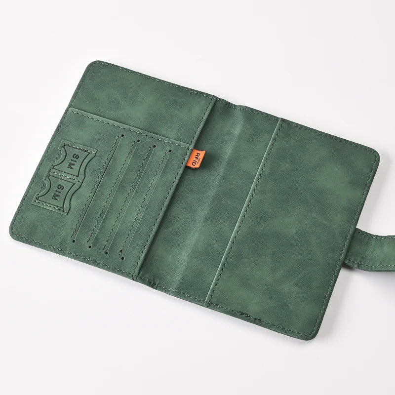 Passport Covers Women Men Letter Print Passport Holder Flight Ticket Clips ID Bank Credit Card Holder Passport Travel Organizer