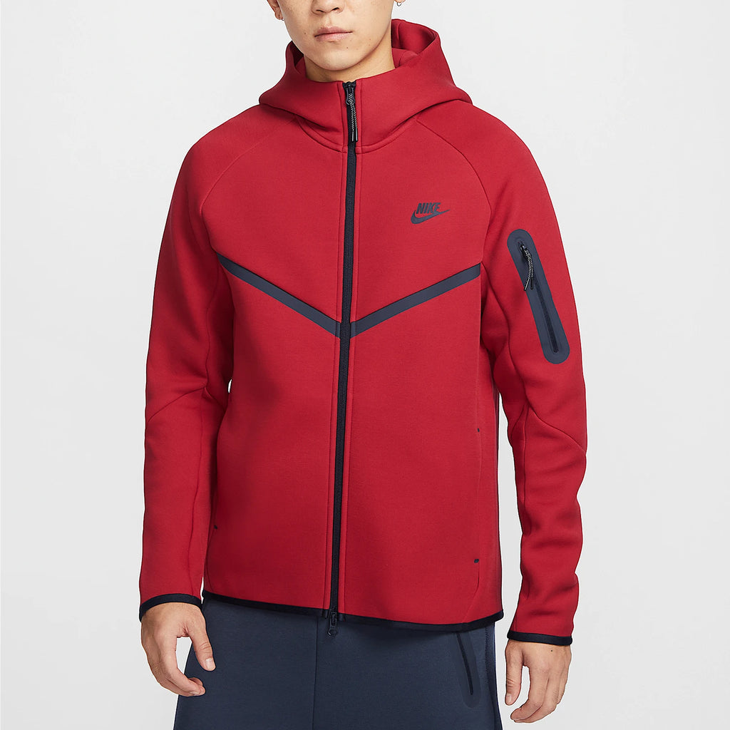 Nike Official Authentic Autumn New Men's Knitted Warm Hooded Patchwork Jacket HV0950-687