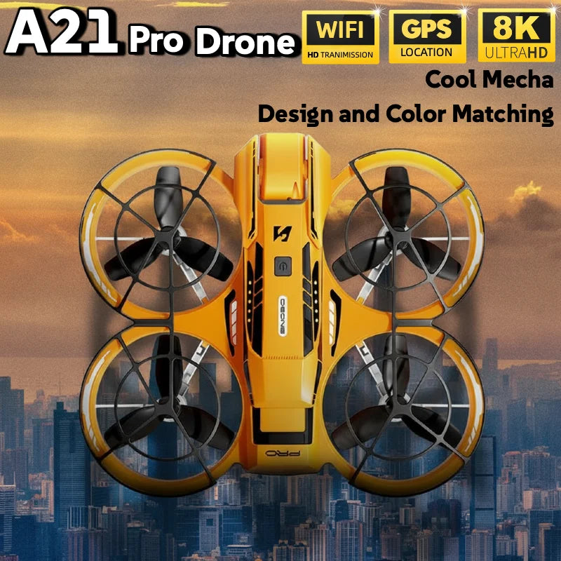 Hot for Genuine Original A21Pro Drone GPS 8K Professional Aerial Photography Remote Control Aircraft 5G HD Camera Quadcopter Toy