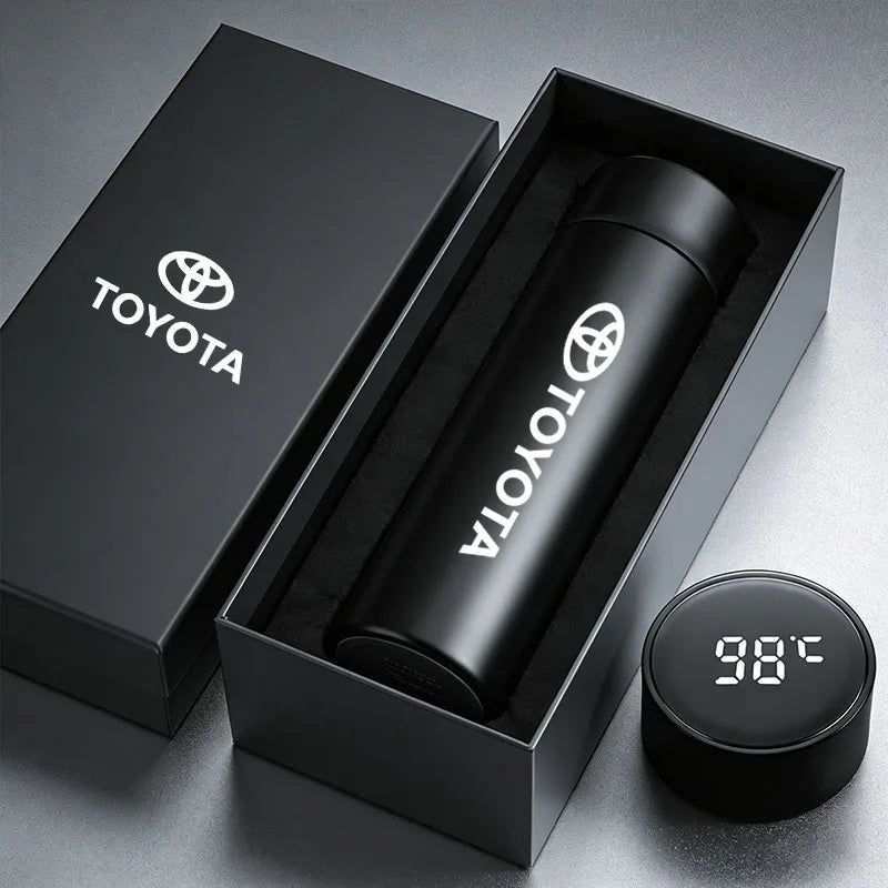 Car Insulated Cup 500ml Water Cup Coffee Tea Thermos For Toyota Crown Gazoo Racing Alphard TRD Corolla Yaris Chr Auris Camry