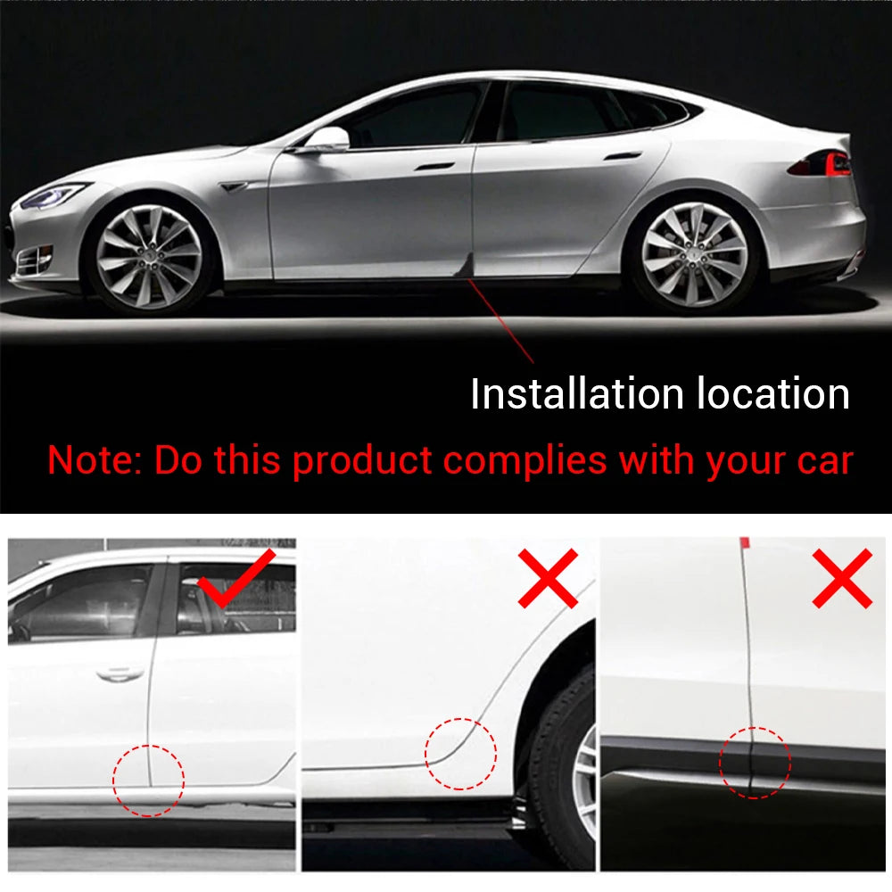2Pcs Car Door Corner Crash Scratch Protector Cover for Mercedes Benz A B C E R G S Class AMG W124 W169 W176 W212 W204 W205 W210