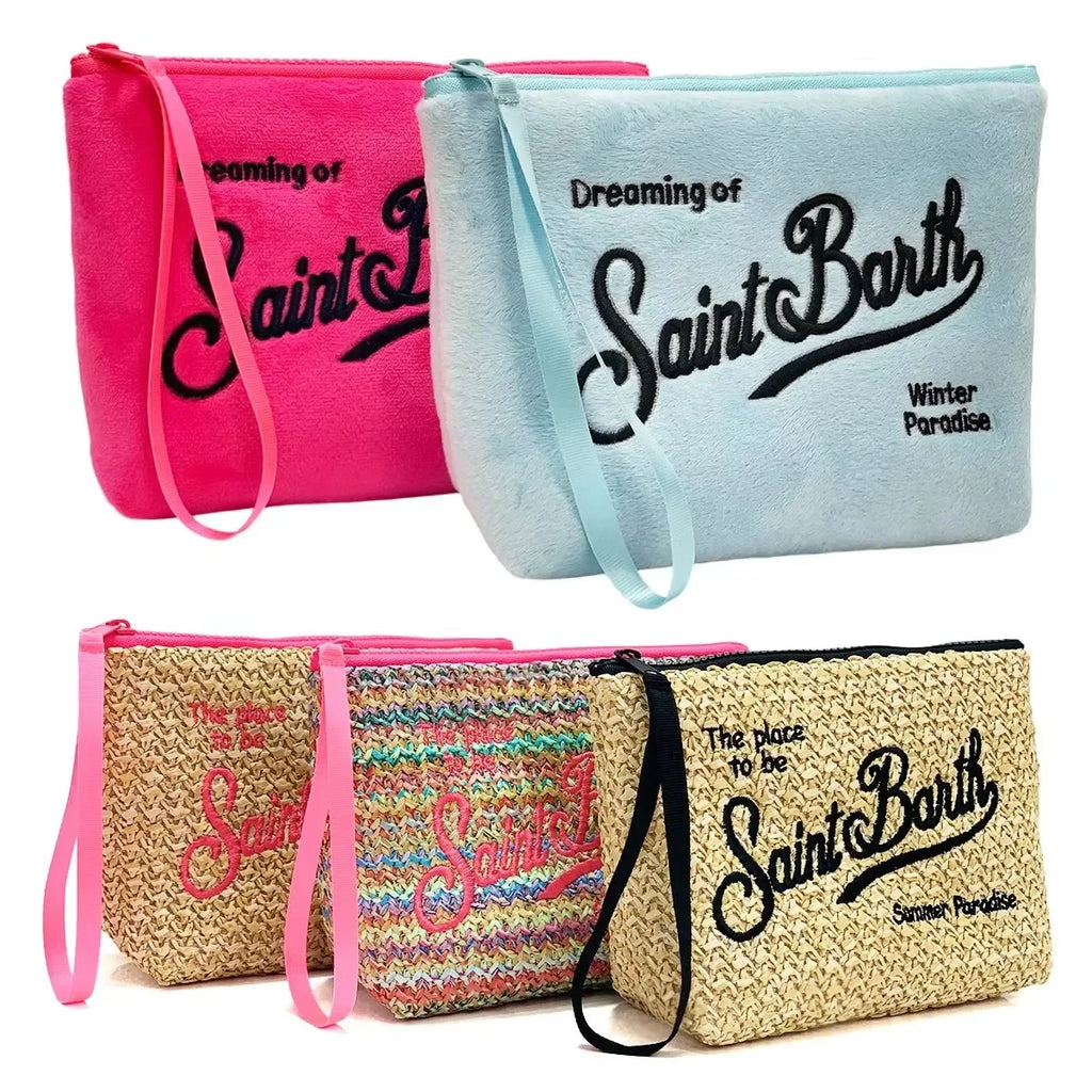 Fashion Quality New Handbag European American Clutch Bag Women's Handbag Leopard Canvas Diving Handbag Zero Wallet