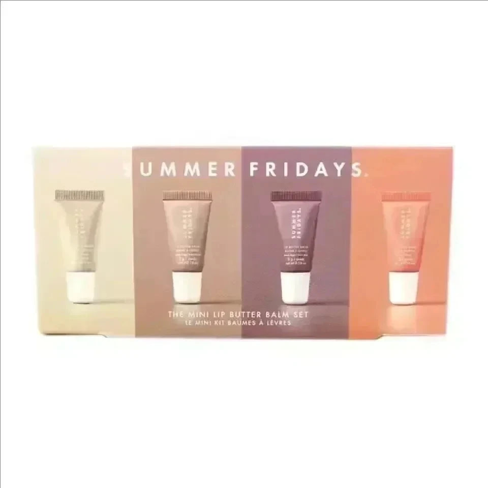 Summer Friday's 11 Color Lip Gloss Cherry Sweet Mint Pink Sugar 3PCS Lip Balm Set Moisturize Lipstick Lip Care Mini Suit Makeup