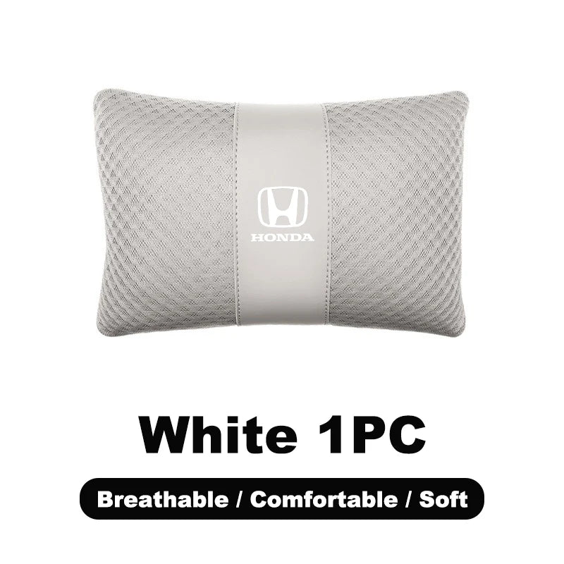 1pcs Car Headrest/Lumbar Support Neck Pillow Waist Cushion For Honda Civic Accord Vezel Fit CRV HRV Crz Hrv Polit Jazz Jade