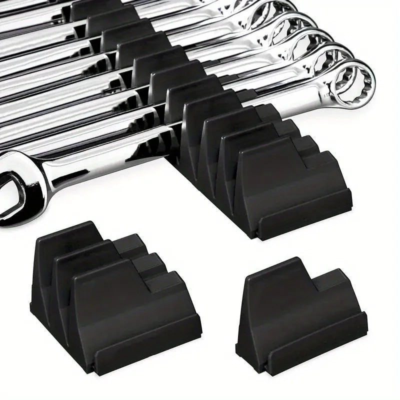 20-Pocket Magnetic Hex-Shaped Modular Toolbox Holder Storage Organizer for Spanners, Durable Plastic Construction