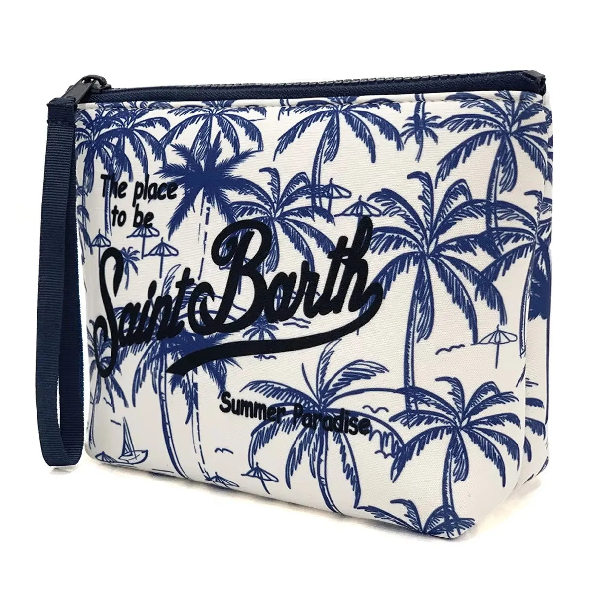 Fashion Quality New Handbag European American Clutch Bag Women's Handbag Leopard Canvas Diving Handbag Zero Wallet