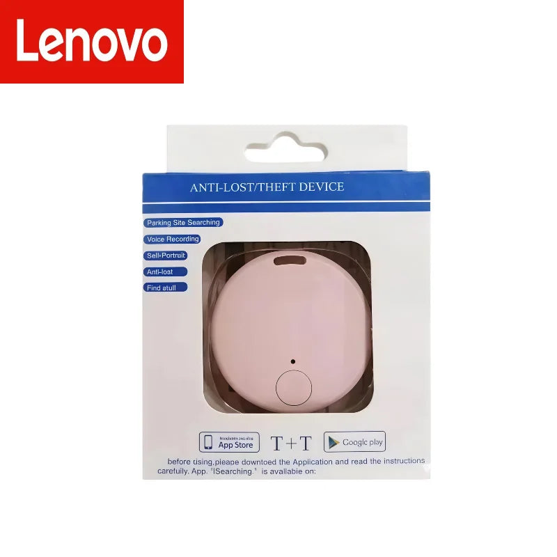 Lenovo Mini GPS Tracker Bluetooth 5.0 Anti-Lost Device Pet Kids Bag Wallet Tracking IOS Android Smart Finder Locator Accessories