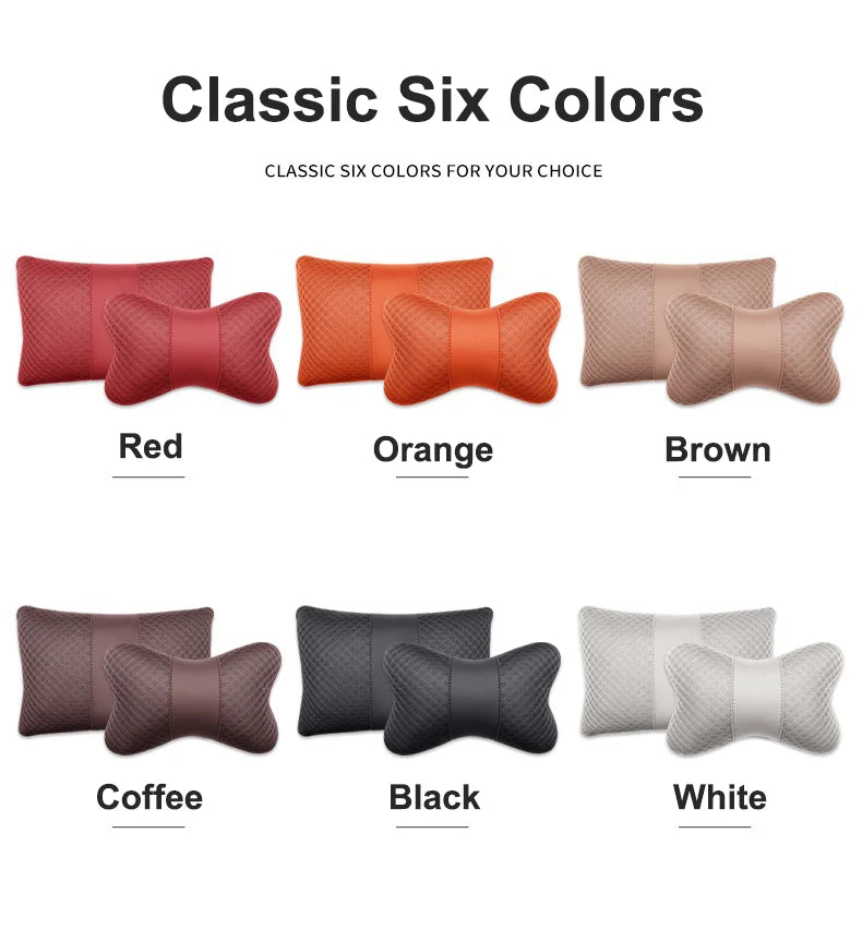 1pcs Car Headrest/Lumbar Support Neck Pillow Waist Cushion For Honda Civic Accord Vezel Fit CRV HRV Crz Hrv Polit Jazz Jade