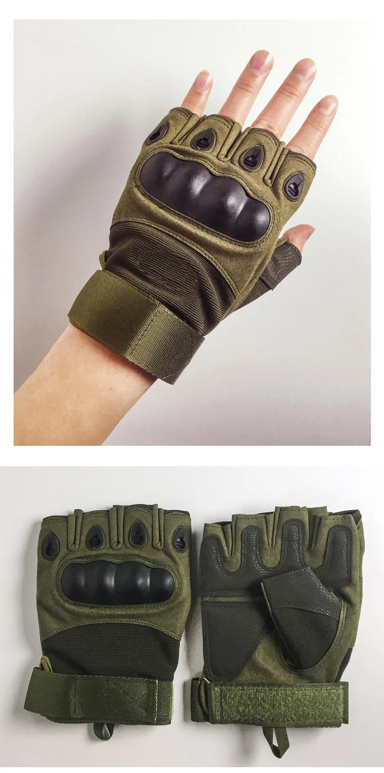 Half Finger Men's Gloves Outdoor Military Tactical Gloves Sports Shooting Hunting Airsoft Motorcycle Cycling Gloves For Harley