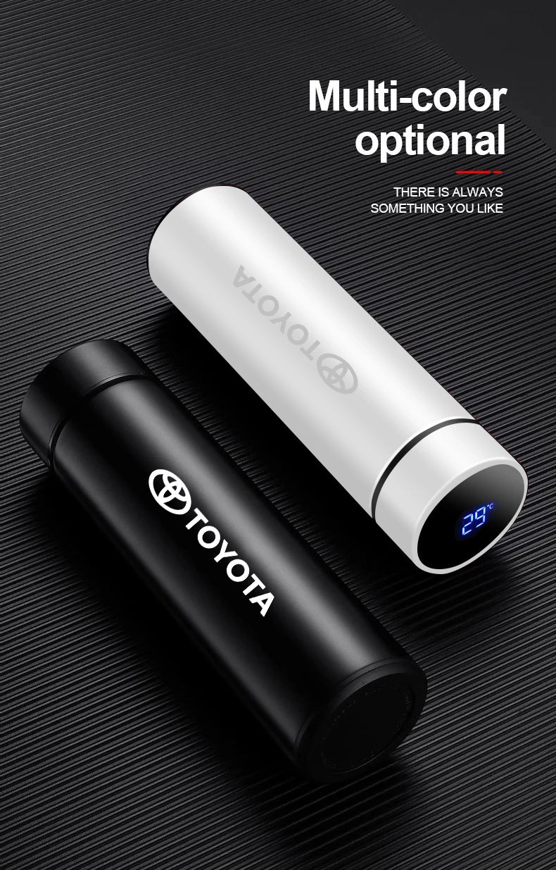 Car Insulated Cup 500ml Water Cup Coffee Tea Thermos For Toyota Crown Gazoo Racing Alphard TRD Corolla Yaris Chr Auris Camry