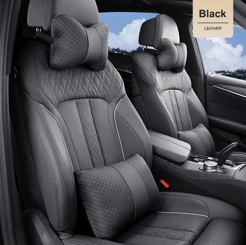 1pcs Car Headrest/Lumbar Support Neck Pillow Waist Cushion For Honda Civic Accord Vezel Fit CRV HRV Crz Hrv Polit Jazz Jade