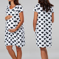 Fashionable Multifunctional Mother's Convenient Nursing Skirt Maternity Pajamas Nursing Clothes Splicing Nursing Pajamas