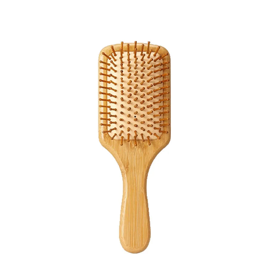 Bamboo Hair Brushes and Comb Set, Comb for Women and Detangling, Great on All Hair, Handmade for Women Men