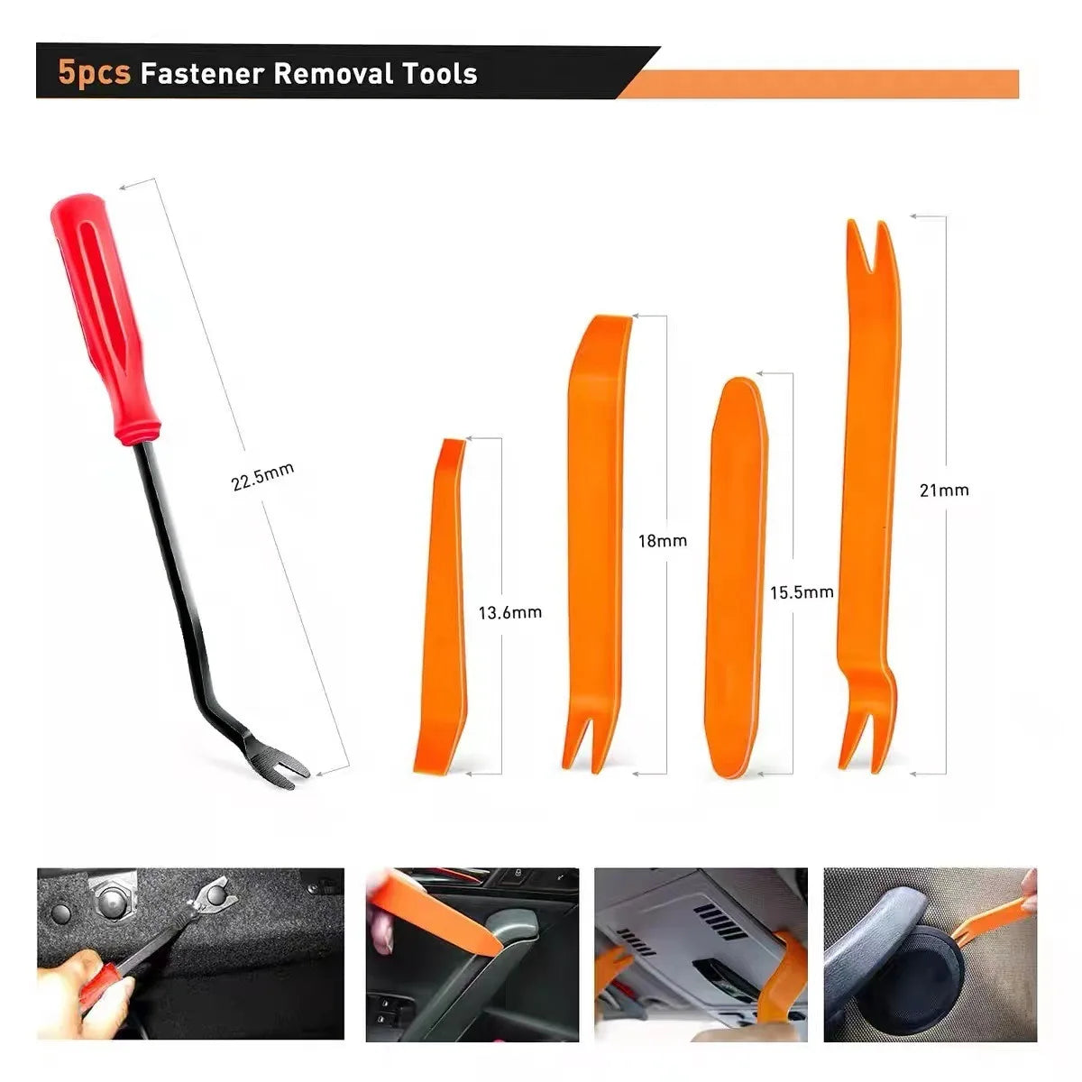 100Pcs-800pcs Car Fastener Clip Kit Fender Rivet Clips Auto Body Push Retainer Pin Rivet Bumper Door Trim Panel Retainer Repair
