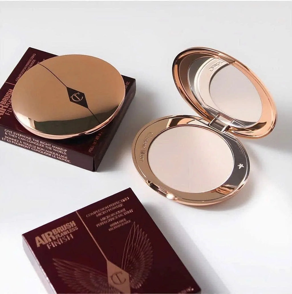 Charlotte Tilbury Airbrush Flawless Finish Refillable Blurring Setting Powder Lip Gloss Flawless Blurring Matte Blush CT Makeup