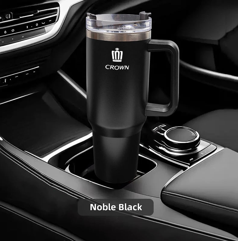 1200ML High Quality Insulated Tumbler with Handle Straw Cup Coffee For Toyota Gazoo Racing TRD CROWN Corolla Yaris Chr
