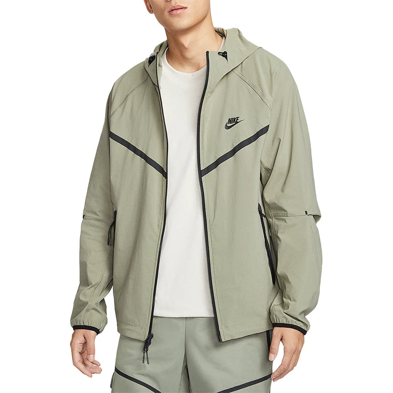 Nike genuine 2025 New Men's Outdoor Patchwork Woven Jacket HM7152-320