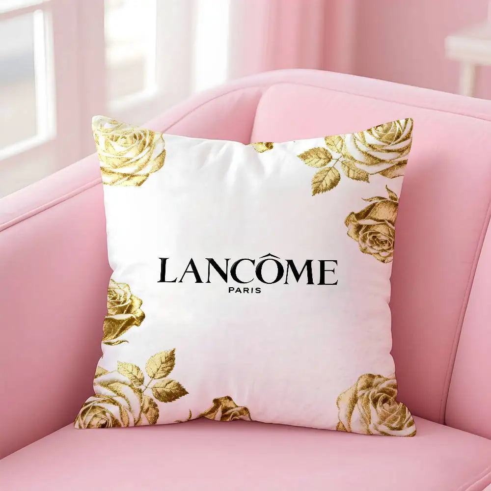 Lancome Cosmetic Pillow Case Pattern Printed Pillowcase For Living Room Sofa Cushion Cover & Bedroom Decor