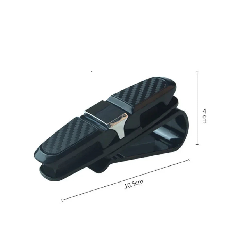 80-degree Rotating Multi-functional Car Eyeglass Storage Clip Bidirectional Automobile Eyeglass Clip Holder for Easy Access