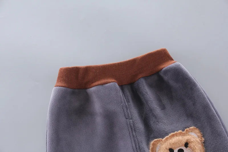 Baby Toddler Boys Girls Clothing Set Tricken Fleece Children Hooded Outerwear Vest Tops Pants 3PCS Kids Warm Fashion Outfits